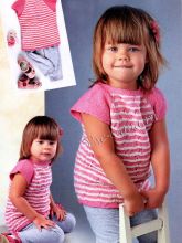 Бело-розовая безрукавка