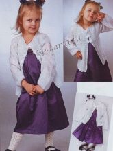 Белый жакет для девочки