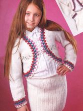 Белый костюм для девочки