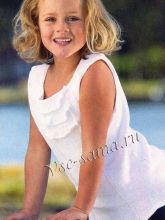 Белый топ с рюшами