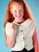 Белый жилет-трансформер