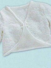 Белый жакет-болеро