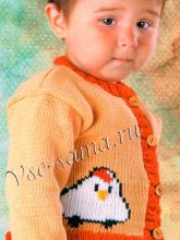 Бежевая кофточка с цыпленком