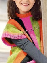 Безрукавка с разноцветными полосами