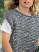 Безрукавка спицами мальчиковая