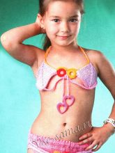 Купальник сиренево-розовый, фото