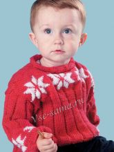 Cвитер со снежинками