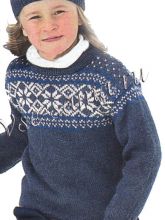 Детский пуловер и шапка спицами с рисунком