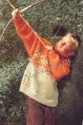 Детский пуловер со звездой