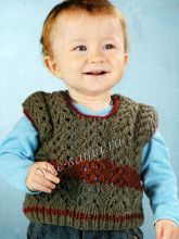 Детский зеленый жилет