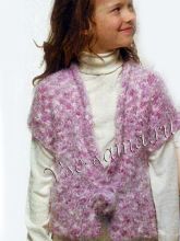 Детский пушистый жилет