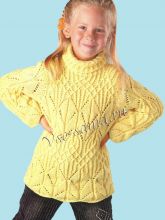 Детский желтый свитер