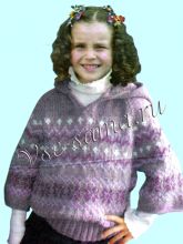 Джемпер с узорами