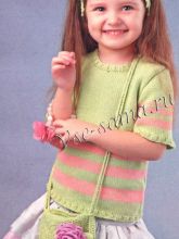 Фисташковый пуловер с полосками, повязка и сумочка