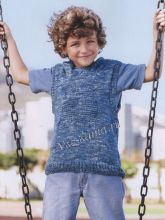 Худи без рукавов спицами