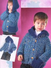 Жакет из толстой пряжи