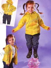 Жакет с капюшоном для девочки