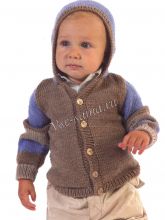 Жакет с капюшоном для малышка