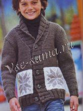 Жакет со снежинками