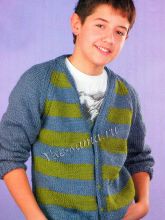 Кардиган в полоску