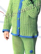 Комплект: жакет, штанишки и берет