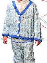 Комплект: жакет, штанишки и шапка