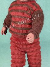 Коричневый комплект для малыша