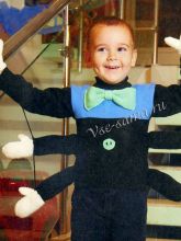 Костюм Паучка спицами