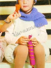 Костюм Снеговика спицами