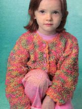 Меланжевая кофточка на пуговицах