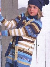 Мини-платье, шапочка и шарф