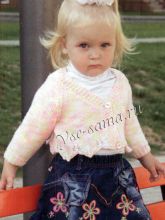 Нарядный жакет для девочки