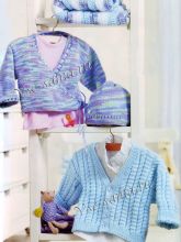 Одеяло, 2 жакета, шапочка - Пончик