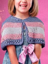 Пелерина в полоску