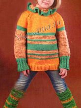 Пестрая туника и гетры