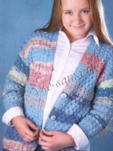 Пестрый жакет с укороченными рукавами