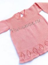 Платье детское спицами