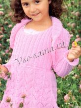 Платье с ажурным узором и болеро