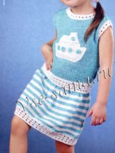 Платье с корабликом