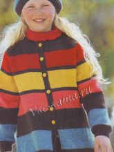 Полосатый жакет и шапка