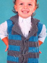 Полосатый жилет для ребенка