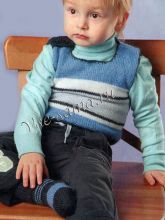 Полосатый жилет и носочки