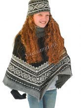Пончо и повязка с орнаментом