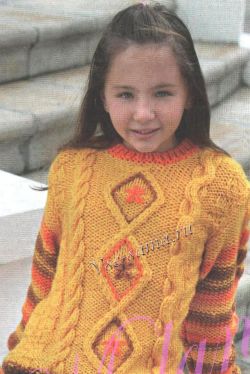 Пуловер для девочки