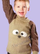 Пуловер с аппликацией Панда