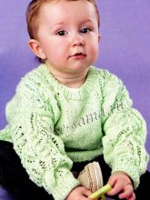 Пуловер с ажурным узором - оттенки нежности