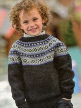 Пуловер с жаккардовым узором для мальчика