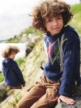 Пуловер с капюшоном для мальчика, фото