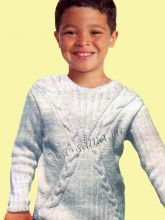 Пуловер с косами для мальчика