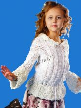 Пуловер с отделкой из фасонной пряжи, фото